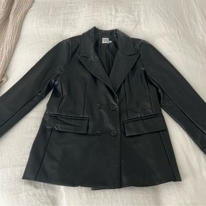 Princess Polly faux leather jacket blazer